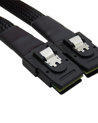 SAS36P SFF  8087 to SAS36P Cable Motherboard Server Hard Disk Data Cable  Color  Black 0 5m